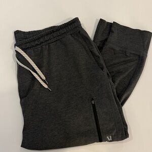 Vuori Dark Gray Jogger Sweatpants with Zip Pocket